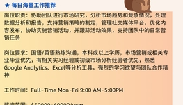 【168中介内推】多伦多数字营销公司请Junior Marketing Analyst 1名