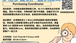 【168新岗】多伦多促销产品供应商请Purchasing Coordinator 1名