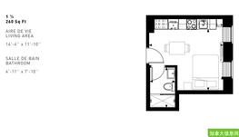 【限时优惠签12付11】市中心近地铁紧凑Studio【$1205】包水电暖网