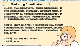 【168新岗】列治文建材公司请Marketing Coordinator 1名（可移民）