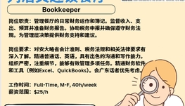 【168新岗】密市印刷厂请Bookkeeper 1名（可移民）