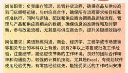 【168中介内推】布兰普顿消费品公司请Operation Coordinator 1名