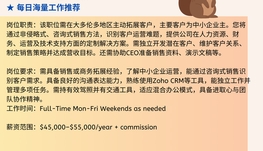 【168中介内推】多伦多初创咨询公司请Business Development Manager 1名
