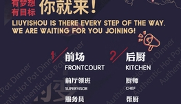 刘一手火锅渥太华分店招聘，福利优厚 - 招聘外场服务员