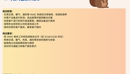 【168中介内推】Richmond Hill冷暖气维修公司诚聘HVAC Service Technician