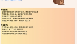【168中介内推】Brampton汽车零部件制造诚聘Production Supervisor