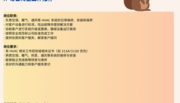 【168中介内推】Richmond Hill冷暖气维修公司诚聘HVAC Service Technician