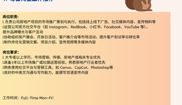 【168中介内推】Markham房地产开发公司诚招Marketing Coordinator
