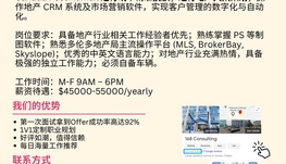 【168工作内推】Oakville地产公司请Marketing Specialist 1名