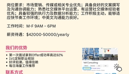 【168工作内推】Scarborough电商平台请Marketing Specialist 1名