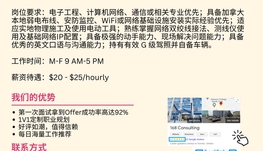 【168工作内推】Vaughan智能网络服务商请Infrastructure Technician 1名