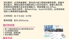【168工作内推】Scarborough室内装修企业请Project Coordinator 1名