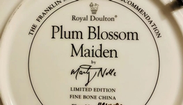 一套6个限量版 Royal Doulton Flower Maiden plate by Marty Noble 英国骨瓷盘子